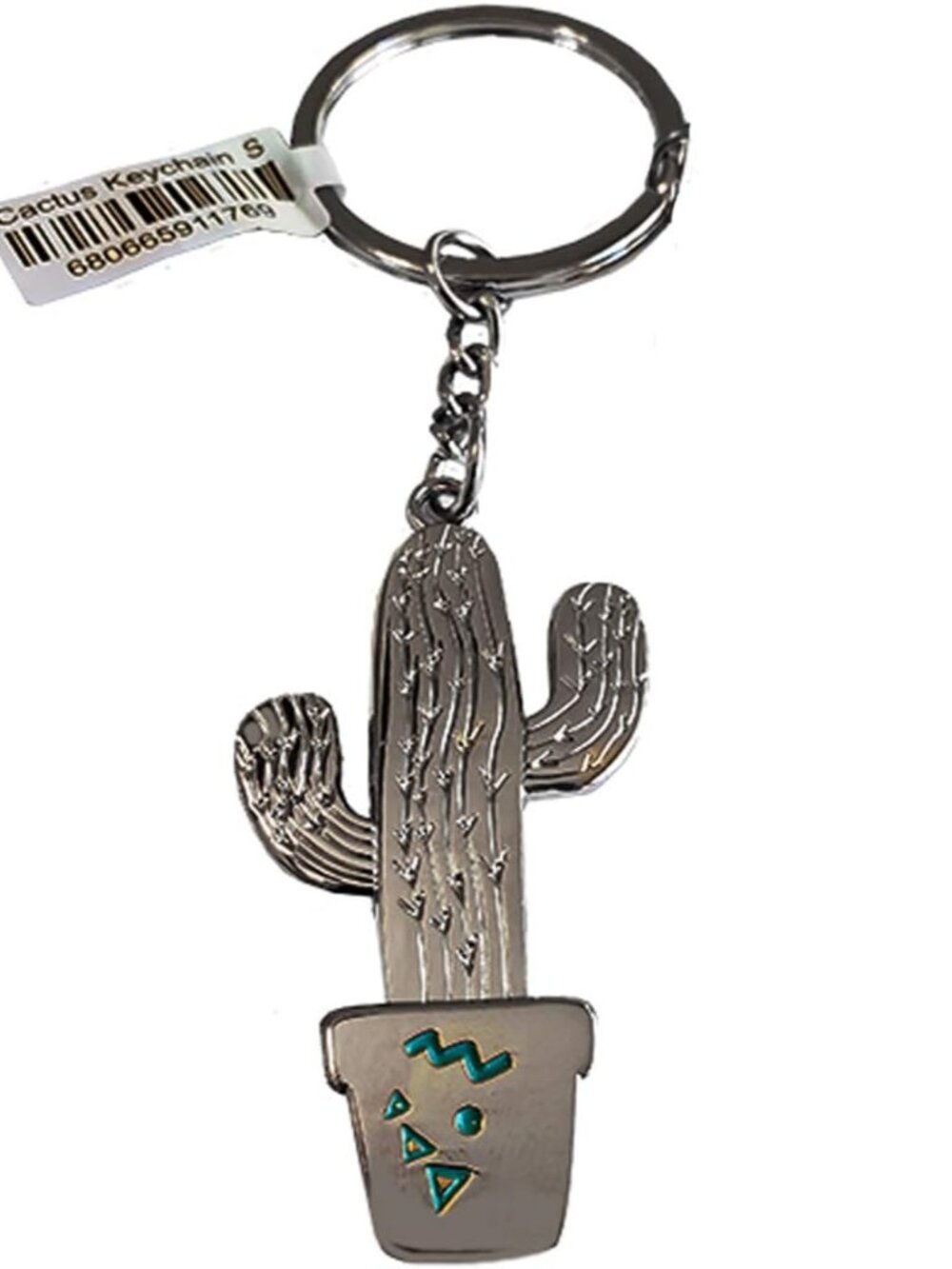 Arizona Keychain Silver - Southwest Gift Idea - Arizona Souvenir - Metal Keychai